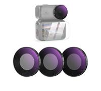 NEEWER Set Filtro ND Compatibile con DJI Osmo Nano, ND8/16/32, Filtri a Densità Neutra Avvitabile in Vetro Ottico Multistrato per Lente Action Cam, Accessori Fotografia con Protezione Schermo, 3 Pezzi