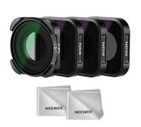NEEWER Set Filtro ND Compatibile con GoPro Hero 13 12 11 10 9, 4 Pezzi (ND8 ND16 ND32 CPL), Kit Filtro Polarizzatore e Densità Neutra Sottile Multistrato HD per Action Cam con 2 Panni Pulizia (Nero)