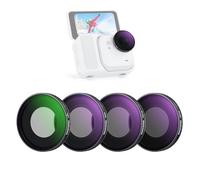 NEEWER Set Filtro ND Compatibile con Insta360 GO Ultra (CPL/ND8/ND16/ND32), Filtri a Densità Neutra e Polarizzatore Circolare Avvitabili, Vetro Ottico HD, Telaio Sottile, Accessori Action Cam, FL-C51