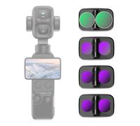 NEEWER Set Filtro ND/CPL Compatibile con DJI Osmo Pocket 4P Xtra Muse 2 Pro | Vetro Ottico HD, Cornice in Plastica, Densità Neutra (ND16/64/256) e Polarizzatore Circolare per Scatti con Teleobiettivo 12x