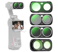 NEEWER Set Filtro ND CPL e Lente Solo Compatibile con Insta360 Luna Ultra | ND Variabile 2-32, Polarizzatore Circolare, Black Diffusion 1/4 per Effetto Nebbioso, Lente Grandangolare 0,75x, Magnetico