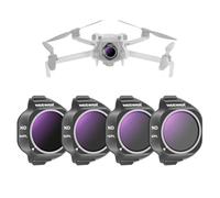NEEWER Set Filtro ND/PL Compatibile con DJI Mini 5 Pro Drone Camera, ND8/PL+ND16/PL+ND32/PL+ND64/PL, Filtri ND Polarizzati a Densità Neutra a Scatto per Lenti, Accessori per Fotografia Aerea, 4 Pezzi