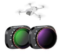 NEEWER Set Filtro ND Variabile Compatibile con DJI Mini 4 Pro, ND2-32 (1-5 Stop) + ND64-512 (6-9 Stop) in Vetro Ottico HD Multistrato, Accessori per Fotocamera Drone per Fotografia Videografia Aerea
