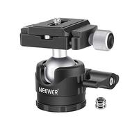 NEEWER Sfera per treppiede a profilo basso 28 mm rotazione panoramica a 360° con piastra di sgancio rapido tipo Arca 1/4" e livella a bolla per treppiedi, monopiede, portata massima: 6,6 LB/3 kg