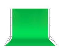 Neewer Sfondo Pieghevole in 100% Mussolina Pura per Studio Fotografico, Video e Televisione (Sfondo Solo) - Verde, 3x3,6m