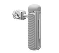 NEEWER Side Handle a Sgancio Rapido con Cold Shoe Anti Caduta, Rotazione a 360°, Griglia Antiscivolo, Compatibile con iPhone 16 Pro 16 Pro Max S25 Ultra Phone Cage Accessori, Argento + Grigio, PA045