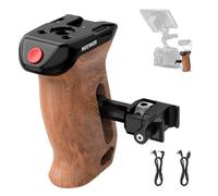 NEEWER Side Handle in Legno con Trigger Remoto per Avvio/Arresto, Morsetto NATO, Filettature 1/4" 3/8", Regolazione Verticale, Compatibile con SmallRig Camera Cage Sony Fuji Panasonic, Max 10kg, CA123