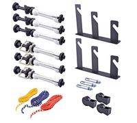 NEEWER Sistema di Supporto Manuale per Montaggio a Parete a 3 Rulli per Fotografia con 2 x Gancio Singolo, 2 x Barra di Espansione, 1 x Catena, Capacità di Carico: 22lb/10kg