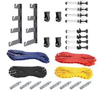 NEEWER Sistema di Supporto Manuale per Montaggio a Parete a 4 Rulli per Fotografia con 2 x Gancio Singolo, 2 x Barra di Espansione, 1 x Catena, Capacità di Carico: 22lb/10kg