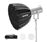 NEEWER Softbox Parabolico 22"/55cm Montaggio e Piega Rapidi, Softbox, Diffusori/Griglia/Borsa, Compatibile Con Godox Aputure 60X S 150c 300c CB60 MS60B MS60C CB200B e Altre Luci Con Attacco Bowens