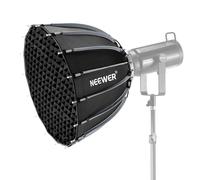 NEEWER Softbox Parabolico a Sgancio Rapido con Diffusore e Griglia, 22" Softbox Bowens Fotografico per Luci Video LED CB60 CB200B MS60 MS150B Q4, Compatibile con Godox Compatibile con Aputure, NS55P