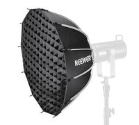 NEEWER Softbox Parabolico Dodecagono da 65cm con Attacco Bowens, Rilascio Rapido con Diffusori/Griglia/Borsa per Luce Video Strobo CB60 CB200B MS60C MS150B S101 Vision 4 Q4 Compatibile con Godox, NS6P