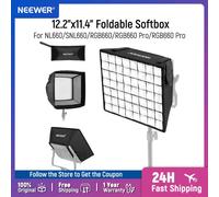 NEEWER Softbox Pieghevole 12.2'x11.4' con Griglia e Borsa per Luce Video LED NL660/SNL660/RGB660 Pro/RGB660 PRO II
