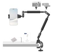 NEEWER Sostegno Fotocamera a Magic Arm, Supporto Telefono Mic da Tavolo, 55cm Braccio Articolato, C Clamp, Filetti 1/4" 1/8" per ARRI per Microfono Webcam Action Cam Luce Video, Panno Pulizia, UA057