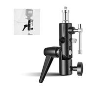 NEEWER Staffa per Flash Tipo H Adattatore con Supporto per Ombrello Softbox, Girevole a 180° in Metallo per Cavalletto con Vite Adattatore 1/4” a 3/8”, per Speedlite Luce LED Stativo Treppiede