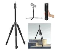 NEEWER Stativo Luce Fotografico, 47-195cm Treppiede per Illuminazione da Studio Reversibile in Alluminio, Supporto per Video Telefono con Vite 1/4" per Luce Strobo Softbox Fotocamera, Max 3kg, ST195