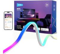 NEEWER Striscia LED 5m a Illuminazione Frontale, Luci Neon RGB IC Tagliabile Smart AI, Controllo App Cambio Colore per Camera da Letto Sala Giochi Studio, Compatibile con Google Assistant/Alexa, NS01