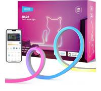 NEEWER Striscia LED da 5m, Luci Neon Strisce RGB Tagliabile Flessibile Smart AI con Controllo App per Camera da Letto Sala Giochi Interno Studio Casa Aula Parete Esterno Decorazione Impermeabile, NS02