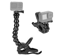 NEEWER Supporto a Morsetto Flessibile Compatibile con GoPro DJI Action Camera, Sostegno a Super Clamp Flessibile, Clip per Asta Scrivania con Tubo e Adattatore, Accessori per Foto/Videografia, GP-80