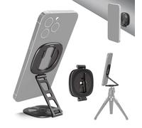 NEEWER Supporto ad Anello Magnetico Doppio per Telefono, Reggi Cellulare Magnetico Pieghevole Sottile con Vite 1/4" per Treppiede Compatibile con MagSafe iPhone Samsung Huawei Android per Video, PA095