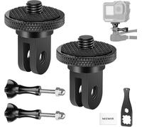 NEEWER Supporto Adattatore Action Camera per Treppiede con Vite 1/4"-20, Accessori in Lega Alluminio Compatibile con Insta360 X5 X4 X3 GoPro Hero 13 12 DJI Osmo Action 5 Pro 4 3, AKASO APEMAN, GP-81