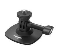 NEEWER Supporto Adesivo Compatibile con Insta 360 GoPro DJI AKASO Action Camera, Adattatore Base Attacco Casco Auto Flessibile a 180° per Riprese Video POV Live Streaming, per Accessori da 1/4", CA159