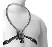 NEEWER Supporto da Collo Compatibile con GoPro DJI Insta 360 Action Cam, Neck Holder a Sgancio Rapido con Cuscino d'Aria e Cinghia Toracica Regolabile, Kit Accessori per Riprese Video Vlog POV, GP49