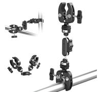NEEWER Supporto Fotocamera a Doppio Super Clamp con Magic Arm, Interfaccia NATO, Cold Shoe, Fori 1/4" per ARRI, Morsetto di Montaggio per Tavolo Stativo Luce Asta Palo Portaombrello Studio, UA060