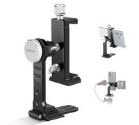 NEEWER Supporto Lega Alluminio per Smartphone Treppiede, Regolabile a 360° | Morsetto Telefono,Cold Shoe, Base Arca, Compatibile con iPhone, Samsung Galaxy, Google Pixel e Smartphone Larghezza 2,6"-4"
