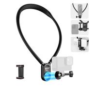 Neewer Supporto magnetico da collo con clip compatibile con GoPro Hero 12 11 10 MAX DJI Action 4 Insta360 Samsung, sgancio rapido POV Action Camera Collana Montaggio Vlog Aceessories, GP15