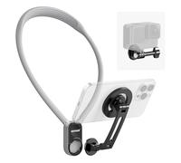 NEEWER Supporto Magnetico da Collo per Action Cam&Telefono, Treppiede da Collo Supporto da Petto Compatibile con GoPro DJI Insta360 iPhone 15 Android, Neck Phone Holder per POV Video Vlog, Grigio,GP16