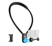 NEEWER Supporto Magnetico da Collo per Action Camera e Telefono, GP15 | Compatibile con GoPro, DJI, Insta360, iPhone, Samsung, Rilascio Rapido, Adattatore POV Flessibile per Action Camera/Supporto