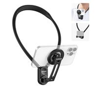 NEEWER Supporto Magnetico da Collo per Action Camera e Telefono, Treppiede da Collo Supporto da Petto Compatibile con GoPro DJI Insta360 iPhone 15 Android, Neck Phone Holder per POV Video Vlog, GP16