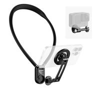 NEEWER Supporto Magnetico da Collo per Action Camera e Telefono, Treppiede da Collo Supporto da Petto Compatibile con GoPro DJI Insta360 iPhone 15 Android, Neck Phone Holder per POV Video Vlog, GP16