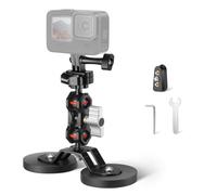 NEEWER Supporto Magnetico per Action Camera con Braccio Magico Articolato con Doppia Testa Sfera 14", Supporto Ventosa per Fotocamera Auto Compatibile con GoPro Hero 12 Insta360 DJI, Max 2kg, FL-GP15