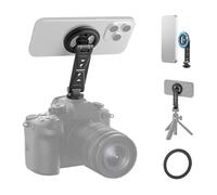 NEEWER Supporto Smartphone Treppiede Magnetico con Cold Shoe, Adattatore Porta Cellulare in Metallo per Cavalletto Fotocamera Compatibile con MagSafe iPhone Samsung Huawei Android per Video, DS031