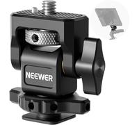 NEEWER Supporto Monitor per Fotocamera con Cold Shoe (2Pz), Vite Anti Torsione 1/4" Compatibile con Atomos Ninja V e SmallRig, Girevole a 360° e Smorzamento dell'Inclinazione a 180°, MA006