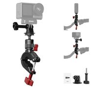 NEEWER Supporto per Manubrio Moto Bici Compatibile con GoPro DJI Osmo Action Camera, Supporto Action Camera a Morsetto per Palo Manubri con Rotazione a 360° per Registrazione Video POV, CA165