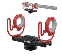 NEEWER Supporto per Microfono Antiurto, Porta Mic Regolabile a Cold Shoe per Fotocamera, Asta Braccio, Accessori Treppiede Compatibile con Rode NTG Serie Sennheiser MKE600 Audio Technica AT875R, MH2