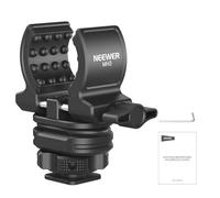NEEWER Supporto per Microfono con Adattatore Cold Shoe, Accessori Porta Mic Antirumore e Antiurto con Cuscinetti in Silicone Integrati, per Microfoni da 0,7" a 1" (da 19 a 25mm) di Diametro, MH3