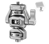 NEEWER Supporto per Monitor da Campo per Fotocamera con Vite 3/8" per ARRI e Vite 1/4", Perno Antitorsione, Rot. a 360°, Incli 180°, Smorzamento Regolabile, Compatibile con SmallRig Camera Cage, MA018