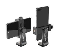 Neewer Supporto per Smartphone Staffa Orizzontale Verticale Adattatore con Filettatura 1/4", Clip per Cellulare Compatibile con iPhone 15 14 13 Pro Plus Max Mini Galaxy S20+/S20, Huawei P40 Pro, ecc.