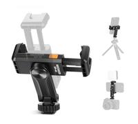 Neewer Supporto per Treppiede Telefonico di Base con Filettatura 1/4“ e Cold Shoe, 6-9cm 360° Girabile Supporto Fotocamera Morsetto per iPhone 16 15 14 13 12 11 PRO Max X XR Samsung S24 Ultra, SP-10