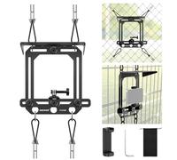 NEEWER Supporto Recinzione+Parasole Compatibile con iPhone Mevo Camera GoPro Insta360 DJI Pocket Radar Game Changer App, Kit Supporto in Metallo e Portatelefono per Streaming Video di Baseball, PA036B