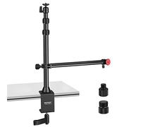 NEEWER Supporto Stand di Fotocamera da Tavolo con Braccio Flessibile, Altezza Regolabile con Morsetto & Girevole Testa a Sfera per Reflex Digitali, Smartphone, Luci LED & Webcam ecc.