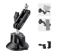 NEEWER Supporto Ventosa Telefono/Fotocamera Compatibile con GoPro DJI Insta360 iPhone, Porta Cellulare Auto con Attacco Action Cam Magic Arm 360° per Riprese Video Vlog POV da Vetro Parabrezza, CA158