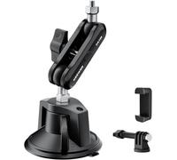 NEEWER Supporto Ventosa Telefono/Fotocamera Compatibile con GoPro DJI Insta360 iPhone, Porta Cellulare Auto con Attacco Action Cam Magic Arm 360° per Riprese Video Vlog POV da Vetro Parabrezza, CA158