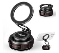NEEWER Supporto Ventosa Telefono, Porta Cellulare Auto Magnetico Regolabile 360° Compatibile con MagSafe iPhone, Sgancio Rapido per Riprese Video POV da Cruscotto Parabrezza Palestra Scrivania, PA138