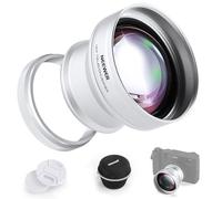 NEEWER Teleconvertitore Obiettivo Aggiuntivo 1.5X da 49mm, Compatibile con Fujifilm X100 X100S X100F X100T X100V X100VI Fotocamere, Vetro Ottico HD, Multistrato, Argento, LS-61