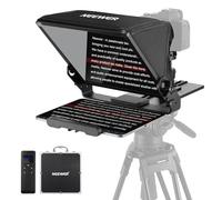 NEEWER Teleprompter con Supporto Fotocamera Tipo Arca, Cold Shoe, Telecomando RT113 App Teleprompter, Prompter per Corsi Online/Vlogger/ Streaming Live per Tablet iPad, Già Assemblato, X12II